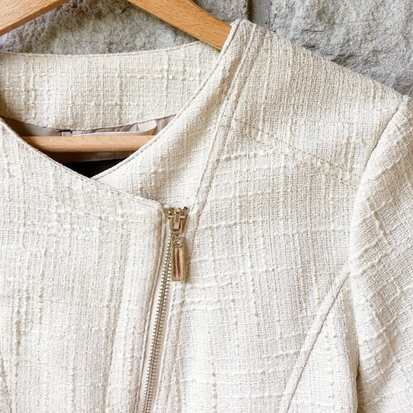 Asymmetrical Zip Champagne Fitted Jacket - Mossimo Supply Co. - Picture 2 of 5